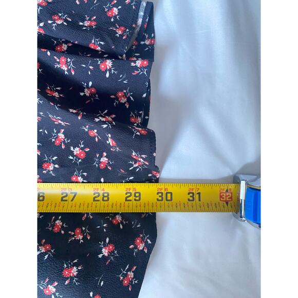 Bailey 44 Black Red Floral Off Shoulder Mini Dress Size 2 Cottagecore Romantic - Picture 4 of 8